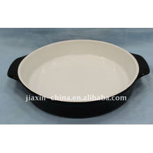 9.8"Round oven plate w/handle